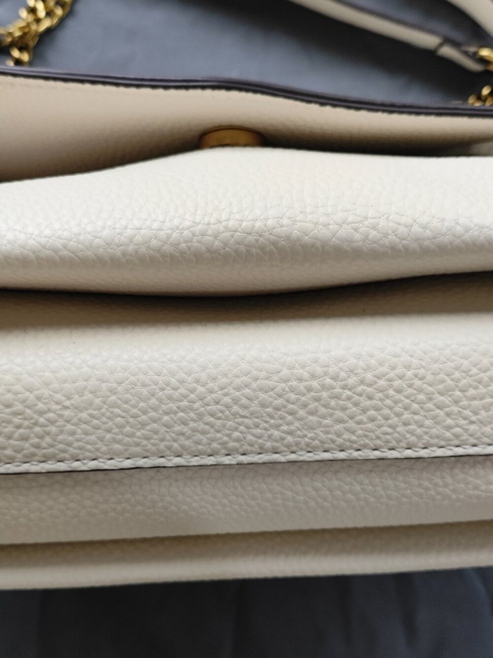 Tory Burch Kira Series White Flap Chain Bag - Picture 3 of 7